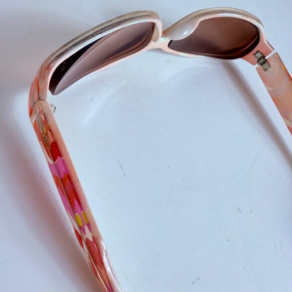 Jennifer Lopez Floral Eyewear Frames Oval Red Pink  JLO Logo Luxury Sunglasses - Picture 12 of 15